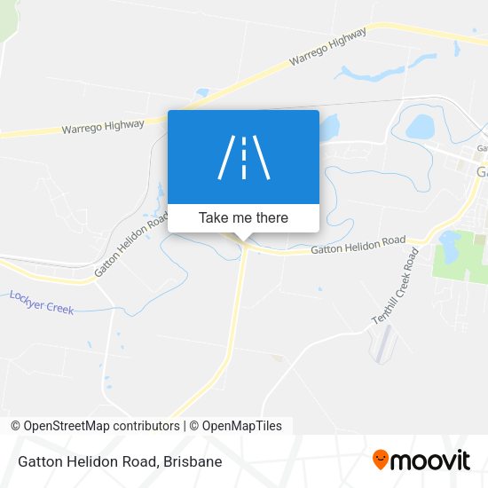 Gatton Helidon Road map