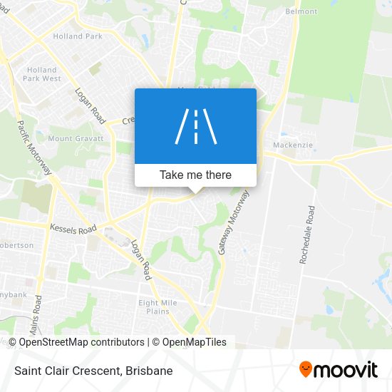 Saint Clair Crescent map