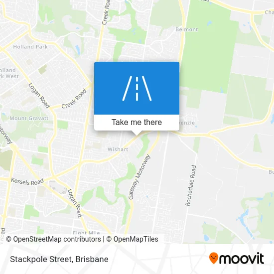 Mapa Stackpole Street