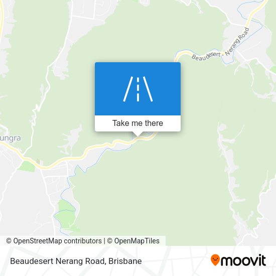 Beaudesert Nerang Road map