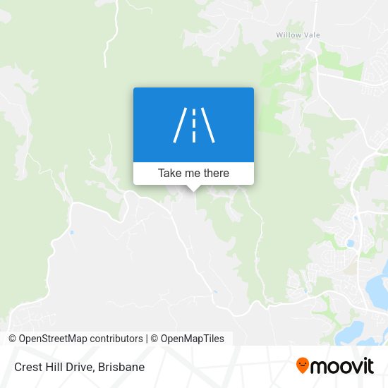 Crest Hill Drive map