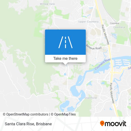 Santa Clara Rise map