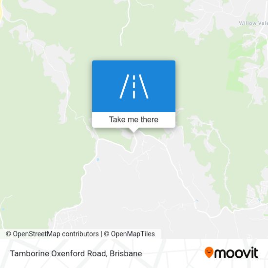 Tamborine Oxenford Road map