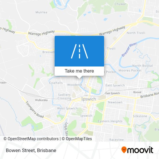 Bowen Street map