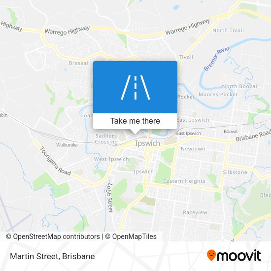 Martin Street map