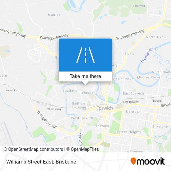 Williams Street East map
