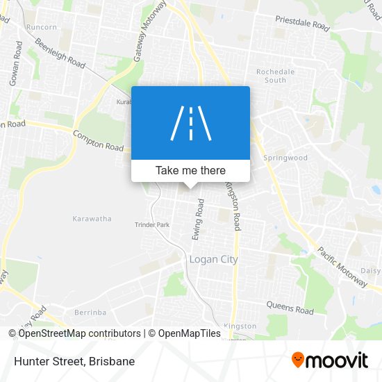 Hunter Street map