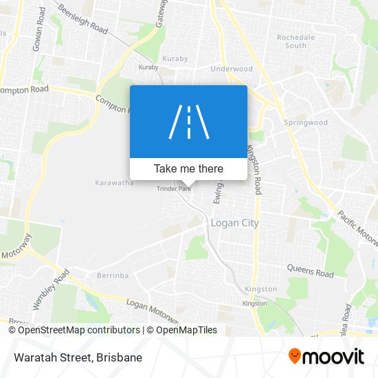 Waratah Street map