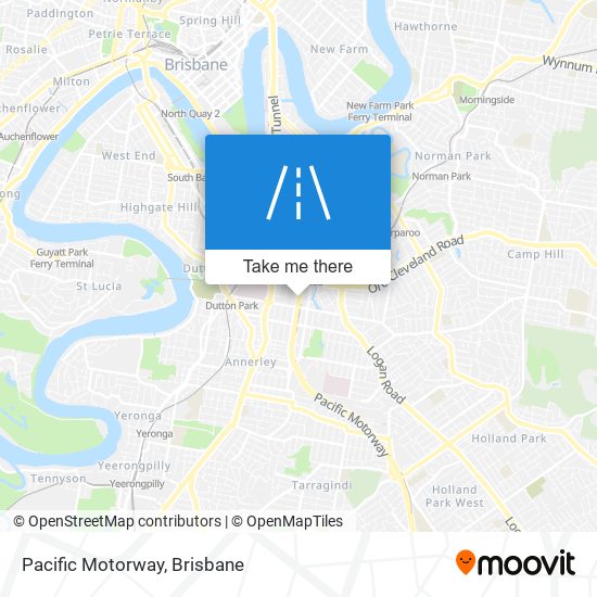 Mapa Pacific Motorway