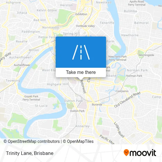 Mapa Trinity Lane
