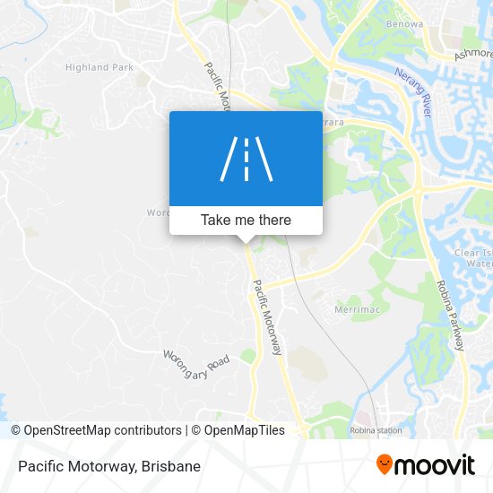 Pacific Motorway map