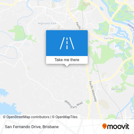 San Fernando Drive map