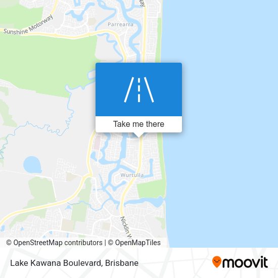 Lake Kawana Boulevard map