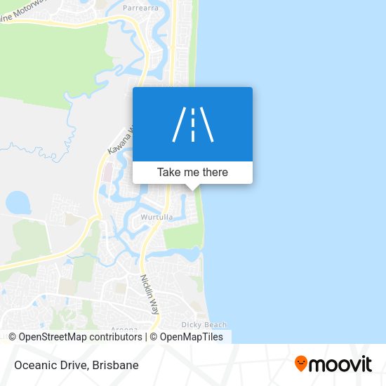 Oceanic Drive map