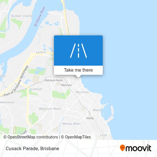 Cusack Parade map