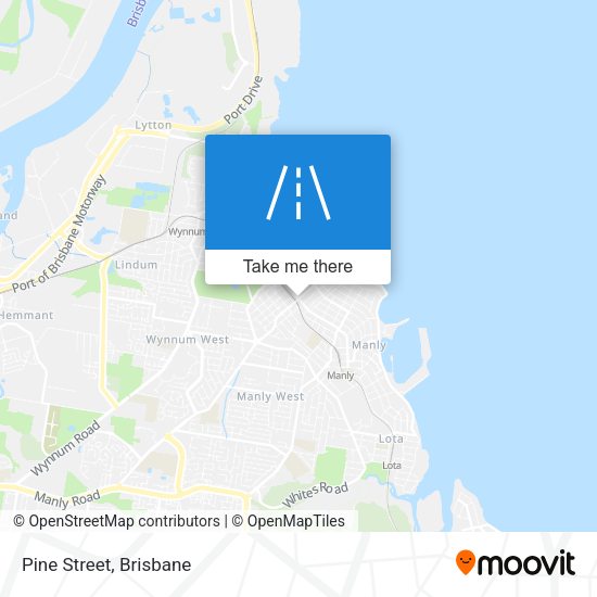 Pine Street map