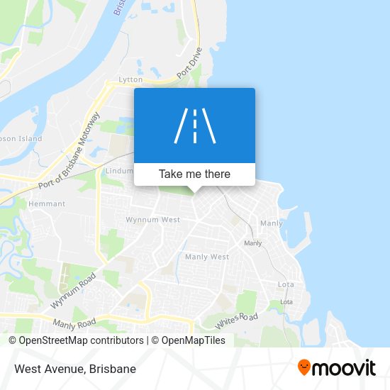 West Avenue map