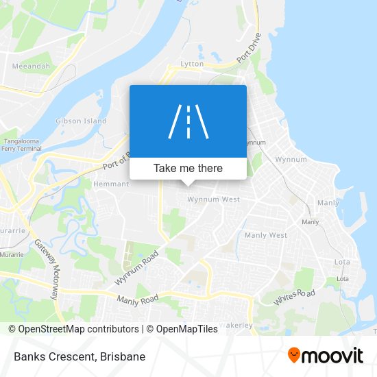 Banks Crescent map