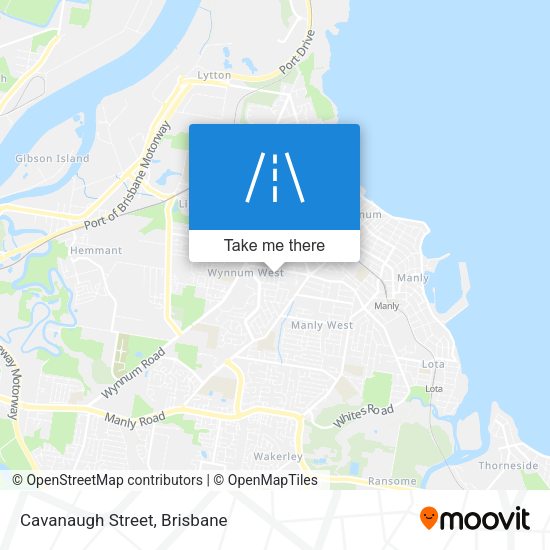 Cavanaugh Street map