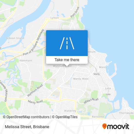 Melissa Street map