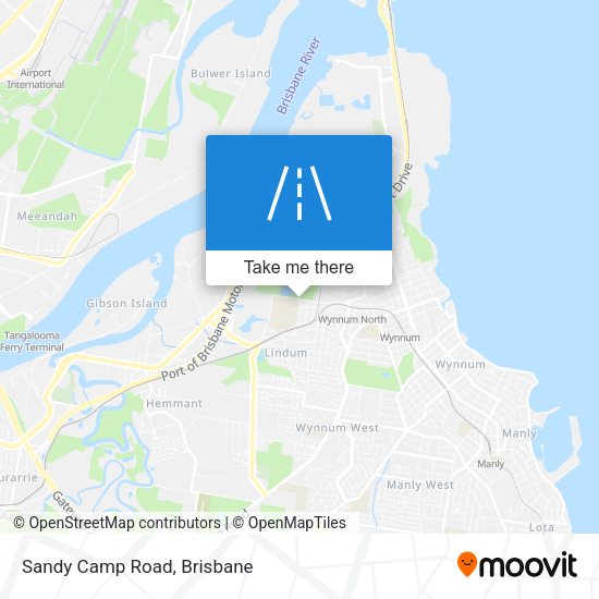 Sandy Camp Road map