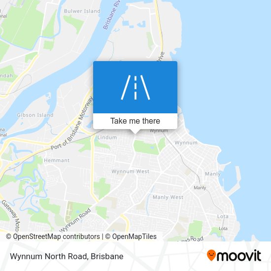 Wynnum North Road map