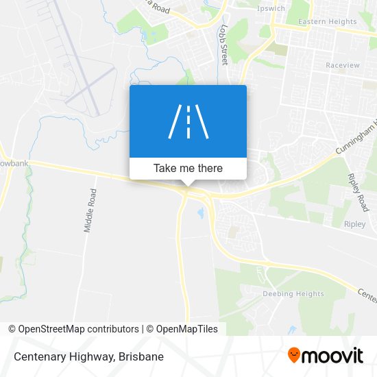 Centenary Highway map