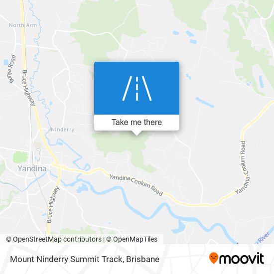 Mount Ninderry Summit Track map