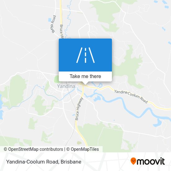 Yandina-Coolum Road map