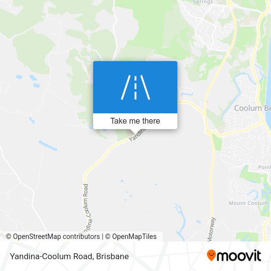 Yandina-Coolum Road map