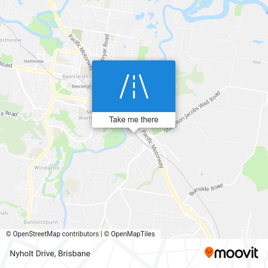 Nyholt Drive map