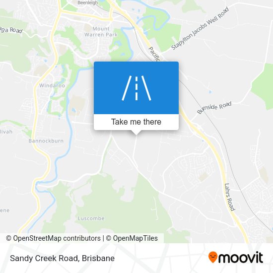 Sandy Creek Road map