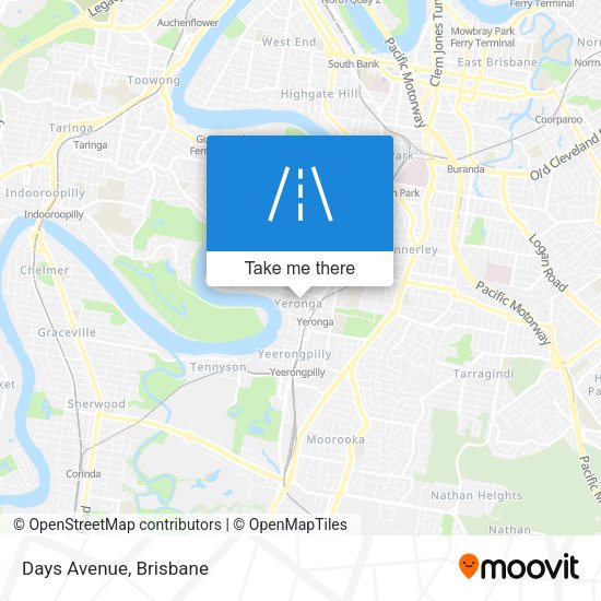 Days Avenue map
