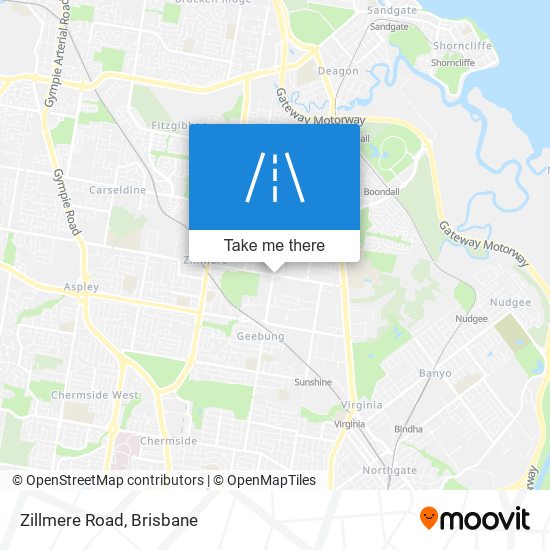 Mapa Zillmere Road