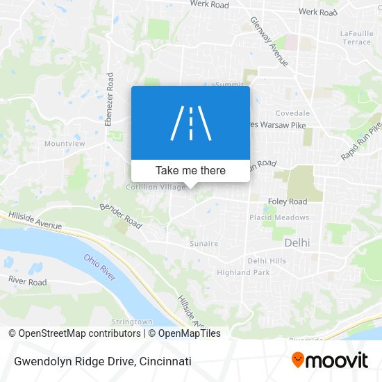 Gwendolyn Ridge Drive map