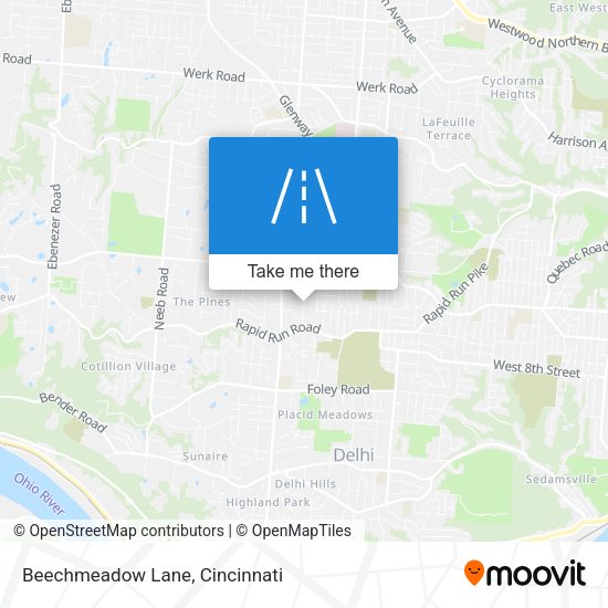 Beechmeadow Lane map