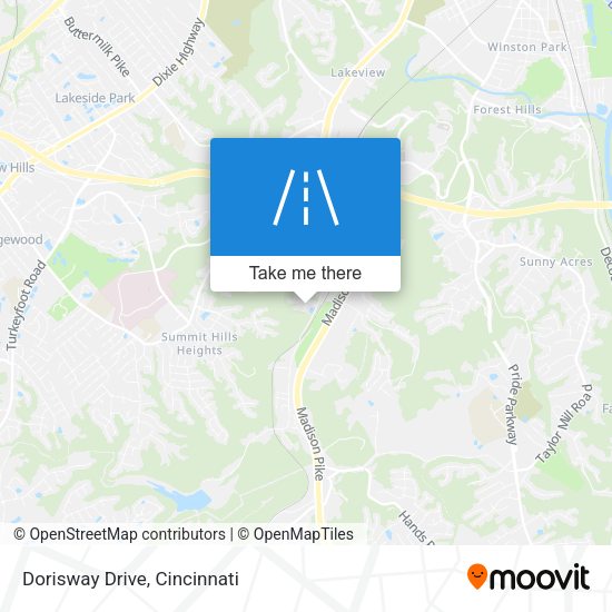 Mapa de Dorisway Drive