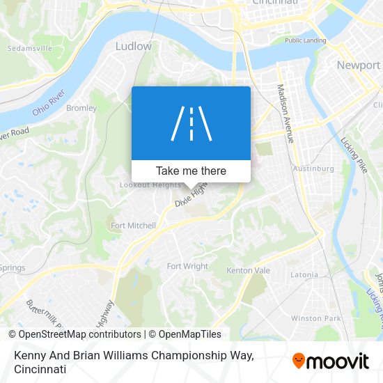 Kenny And Brian Williams Championship Way map