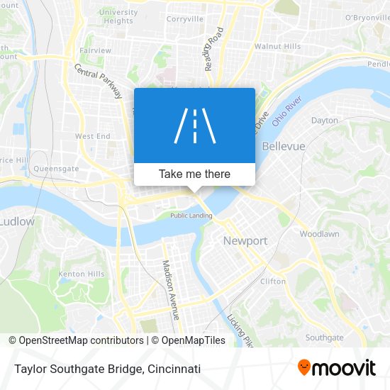 Taylor Southgate Bridge map