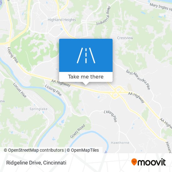 Mapa de Ridgeline Drive