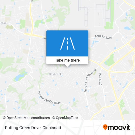 Putting Green Drive map
