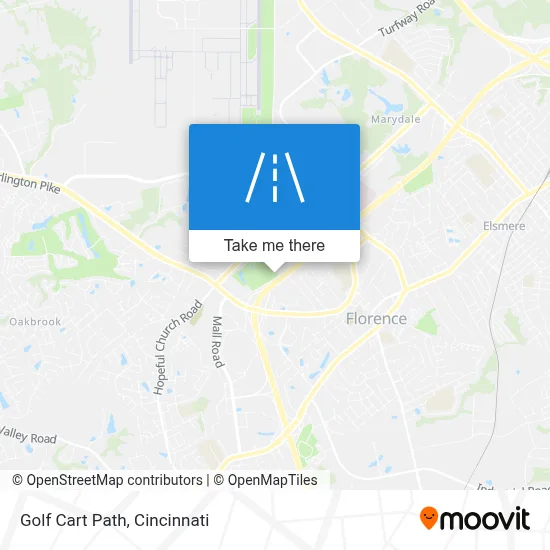 Golf Cart Path map