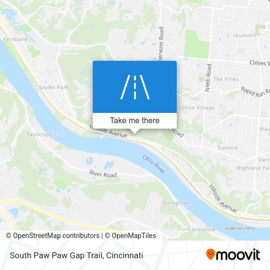 Mapa de South Paw Paw Gap Trail