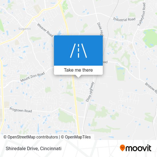 Shiredale Drive map