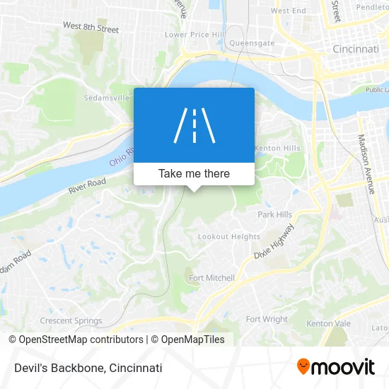 Devil's Backbone map