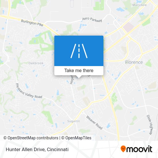 Hunter Allen Drive map