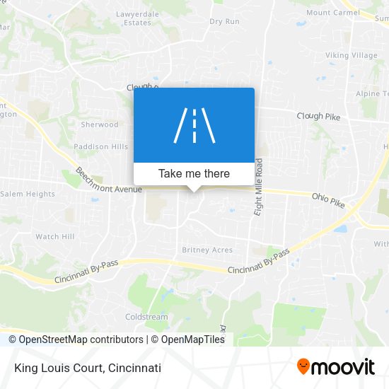 King Louis Court map