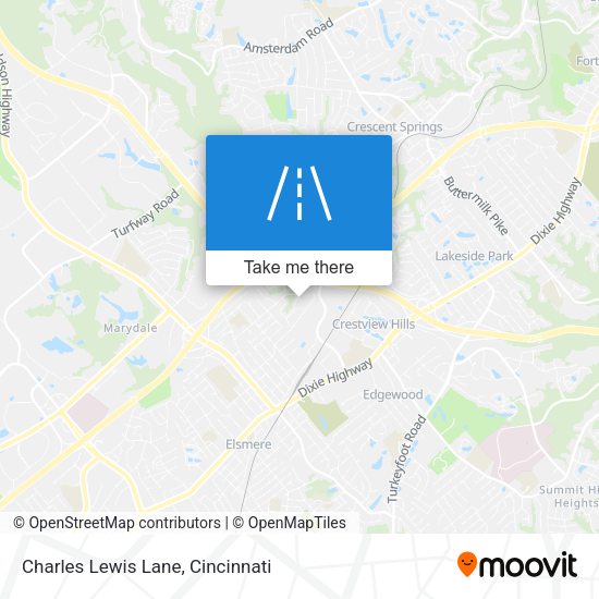 Charles Lewis Lane map