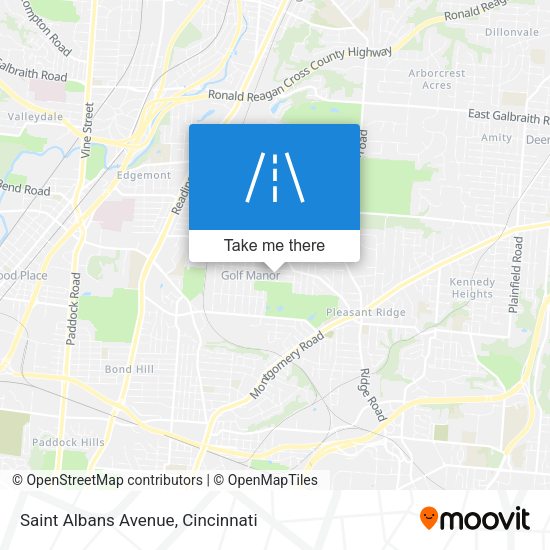 Saint Albans Avenue map