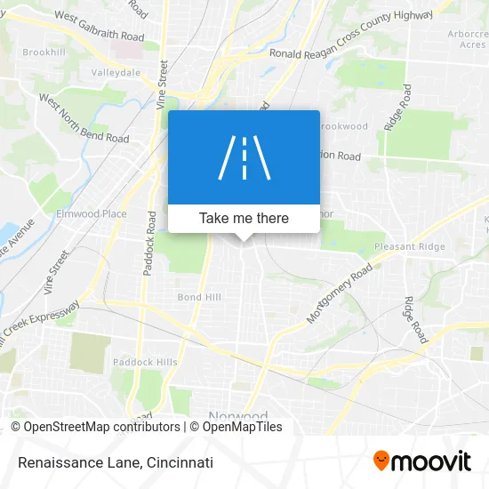 Renaissance Lane map